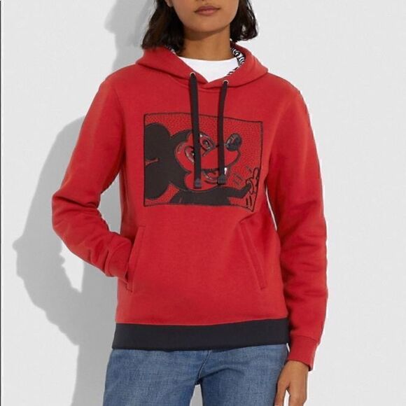 COACH X Disney Mickey Mouse x KEITH HARRING hoodie Limited edition NWT Medium - Picture 3 of 8